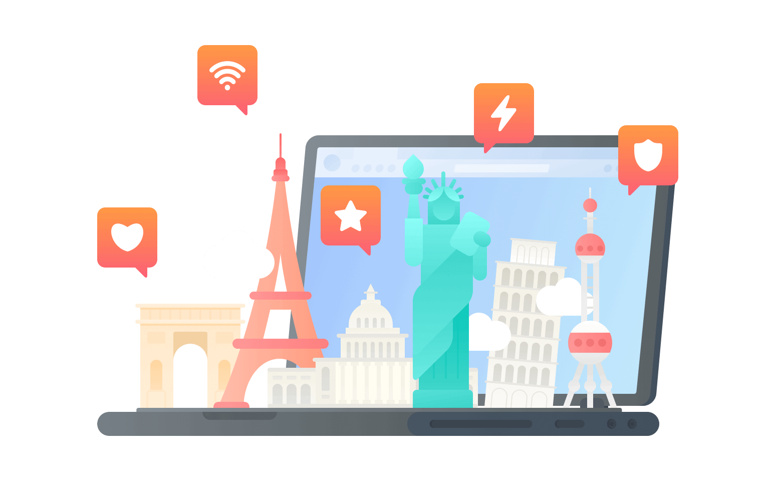 在加蓬连接到中国的代理 - 翻回VPN